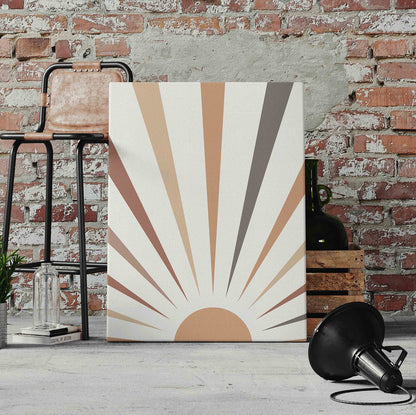 Boho Big Sun Pre-Printed Canvas