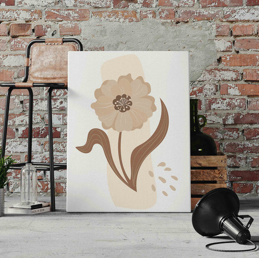 Boho Flower Pre-Printed Canvas