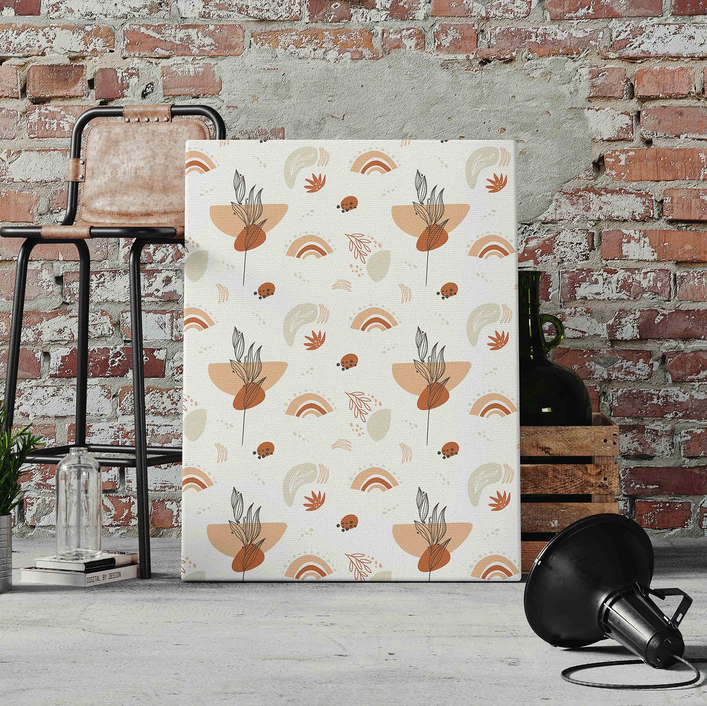 Boho Pattern Pre-Printed Canvas