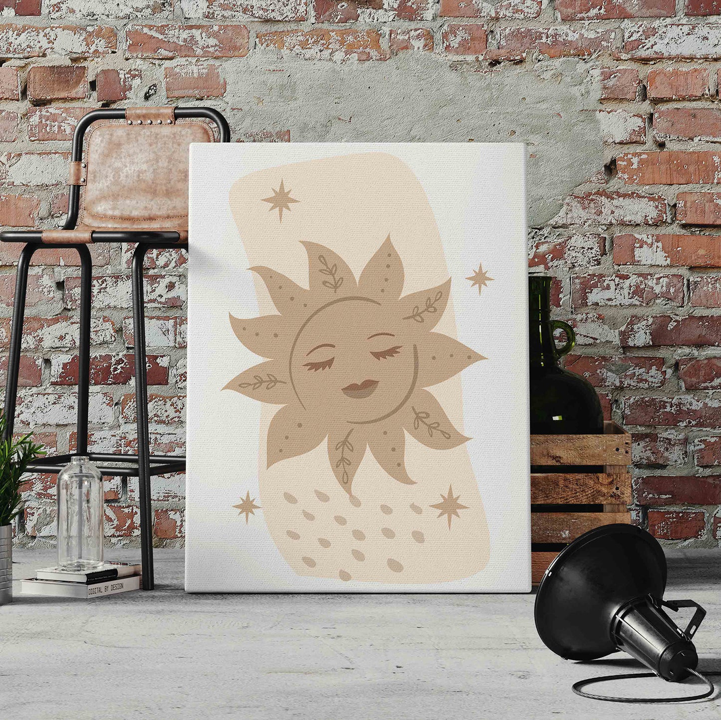 Boho Sun Pre-Printed Canvas