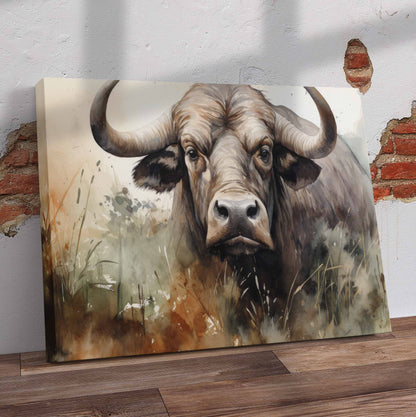 Buffalo Art Pre-Printed Canvas