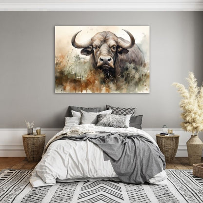 Buffalo Art Pre-Printed Canvas