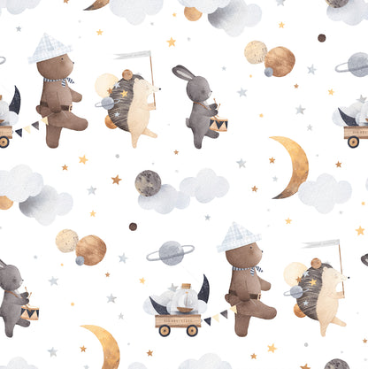 Cheerful Traveling Animal Wallpaper