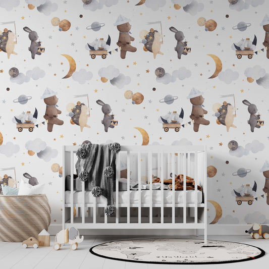 Cheerful Traveling Animal Wallpaper
