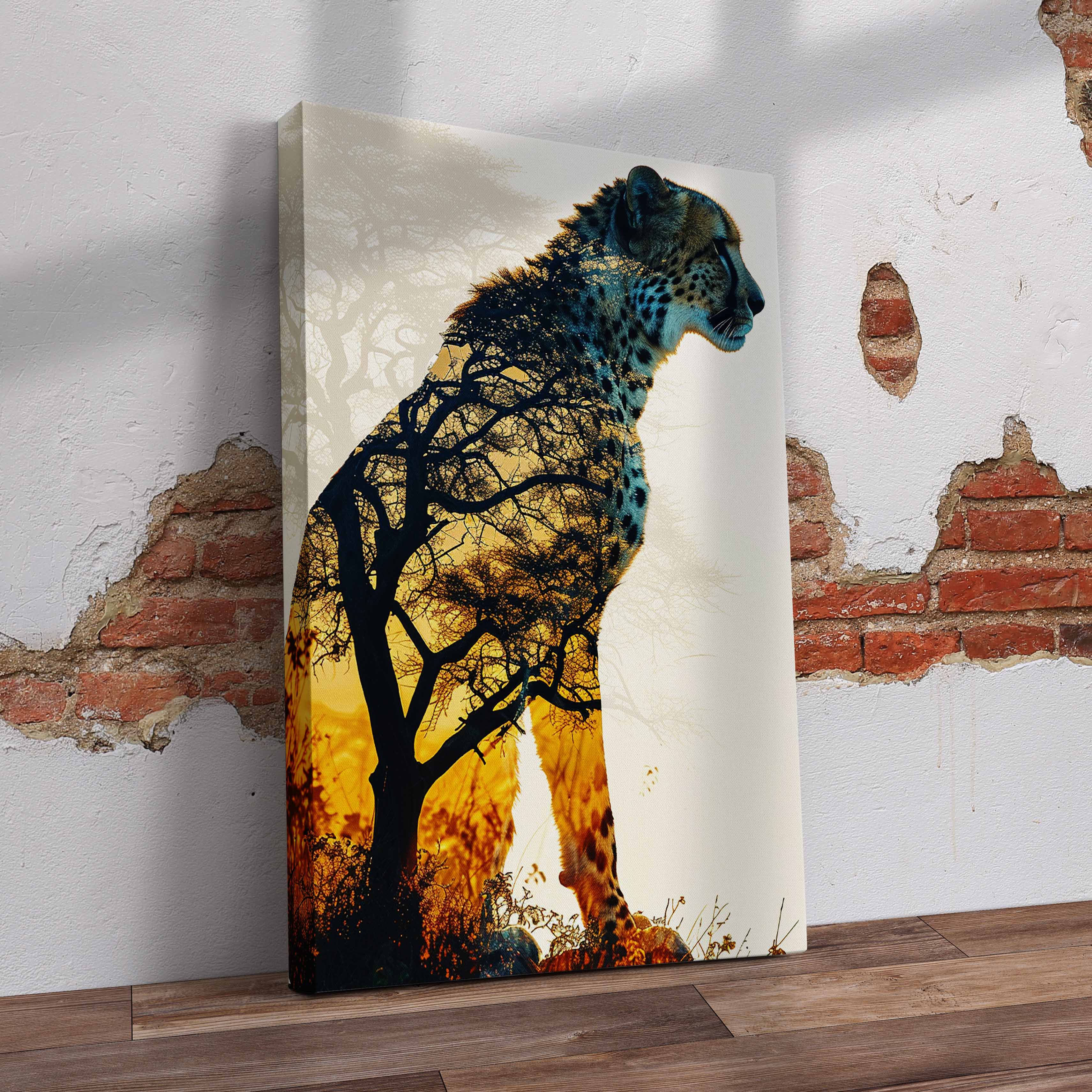 Cheetah Art Pre-Printed Canvas – Canvas and Gifts