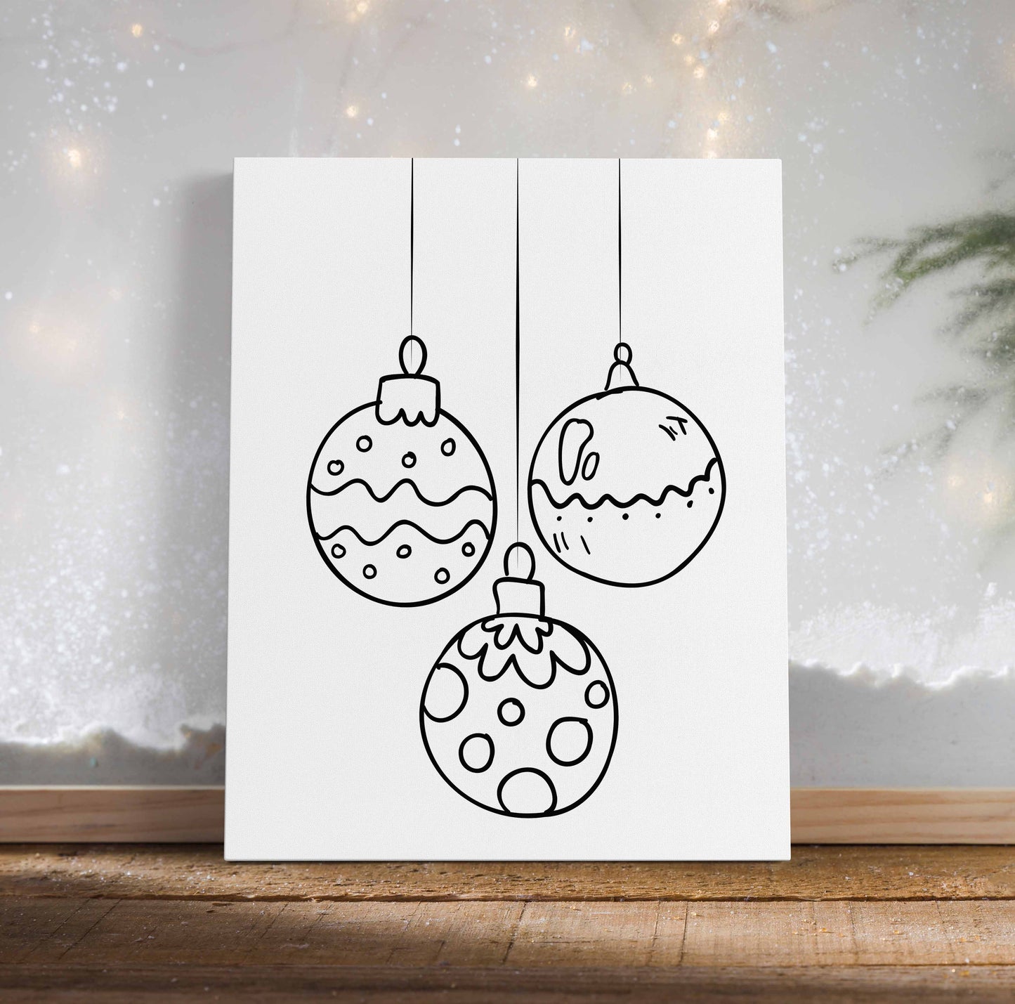 Christmas Decorations Canvas Paint Kit