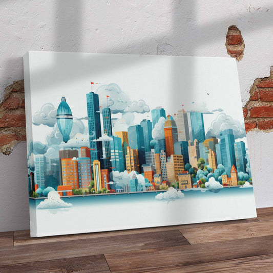 City Art Pre-Printed Canvas