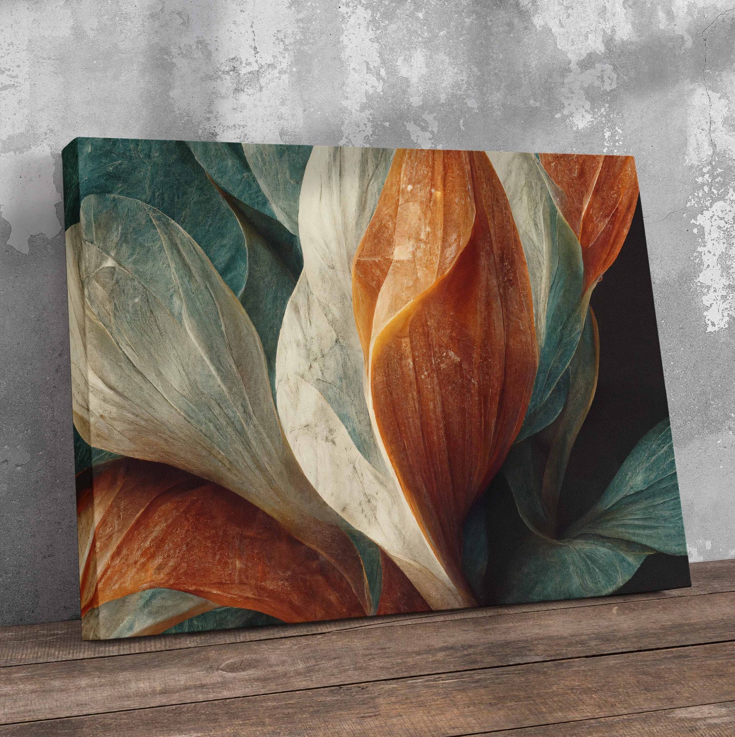 Close Up Floral Pre-Printed Canvas