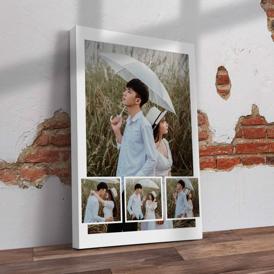 Beautiful Couple Collage Canvas