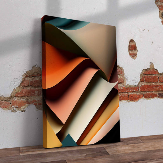 Colourful Abstract Pre-Printed Canvas