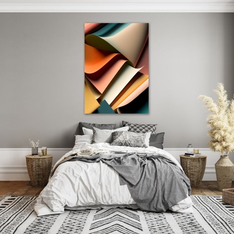 Colourful Abstract Pre-Printed Canvas