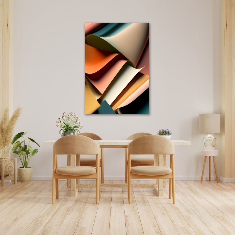 Colourful Abstract Pre-Printed Canvas