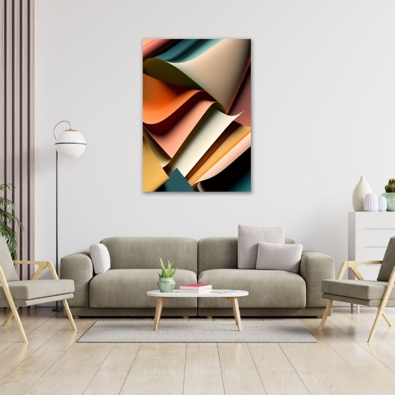 Colourful Abstract Pre-Printed Canvas