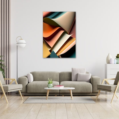 Colourful Abstract Pre-Printed Canvas