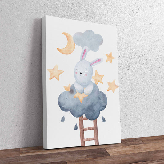 Cute Bunny Pre-Printed Canvas