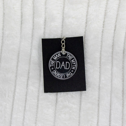 Dad, The Man, Myth, Legend Round Keychain