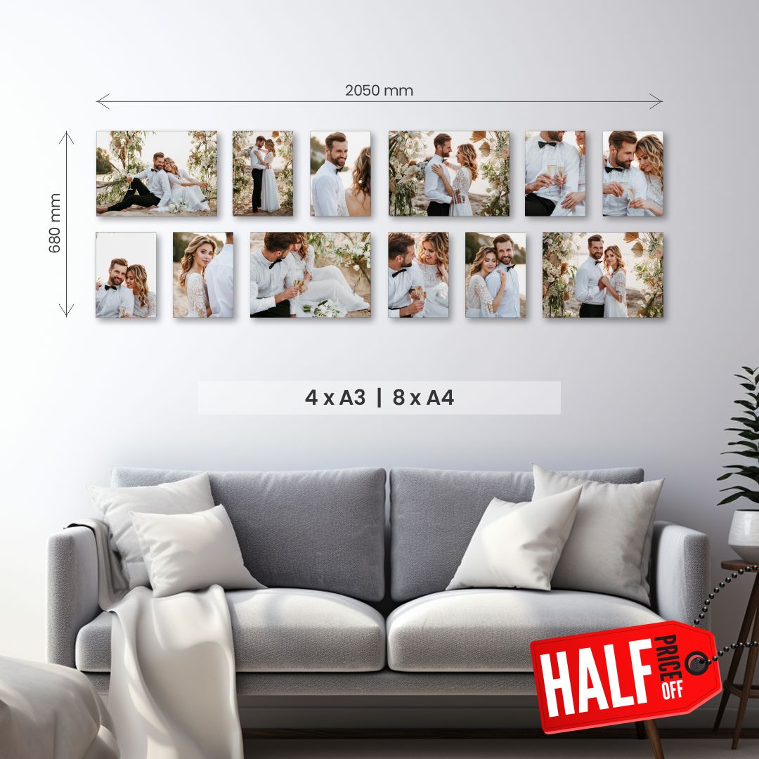 Double Large 6 Piece Canvas Combo