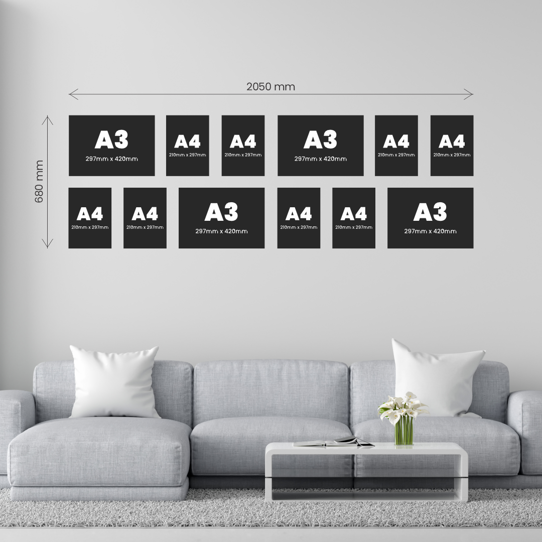 Double Large 6 Piece Statement Canvas Combo