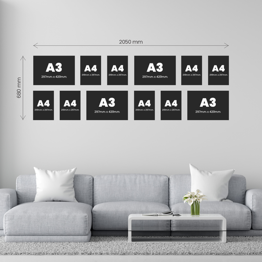 Double Large 6 Piece Statement Canvas Combo