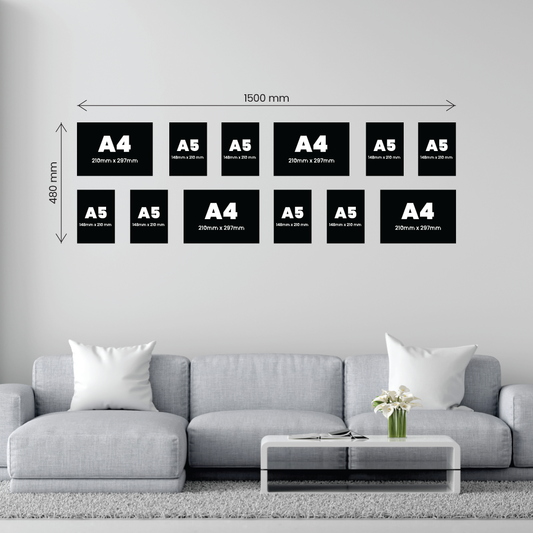 Double Small 6 Piece Feature Canvas Combo