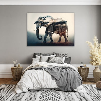 Elephant Pre-Printed Canvas