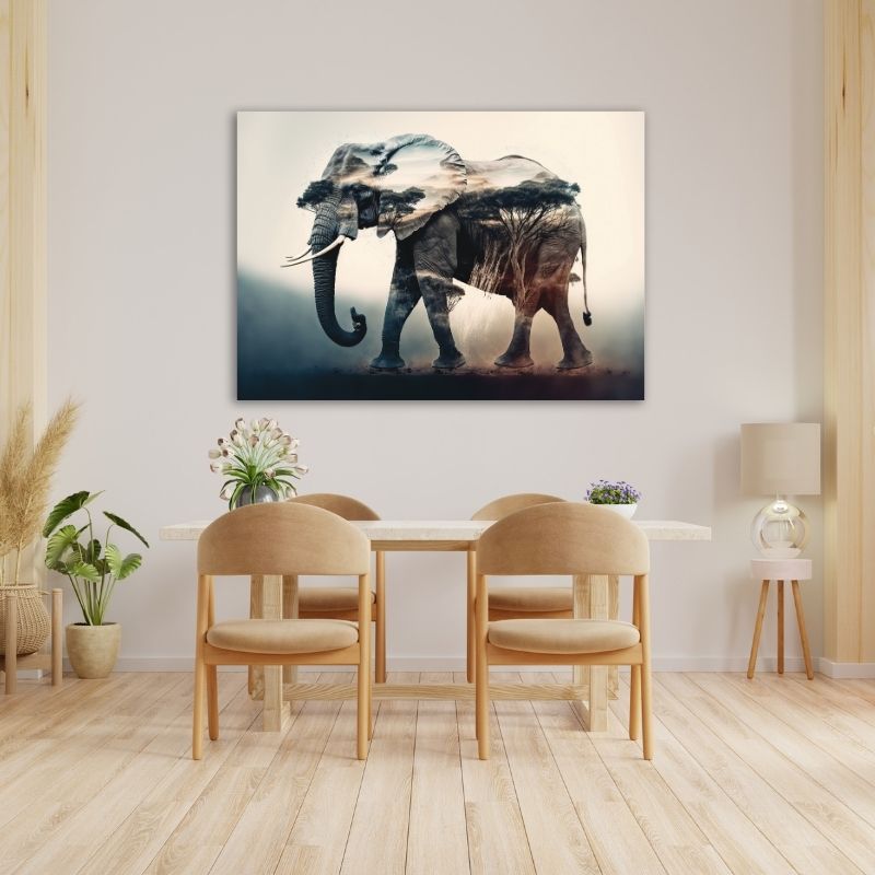 Elephant Pre-Printed Canvas