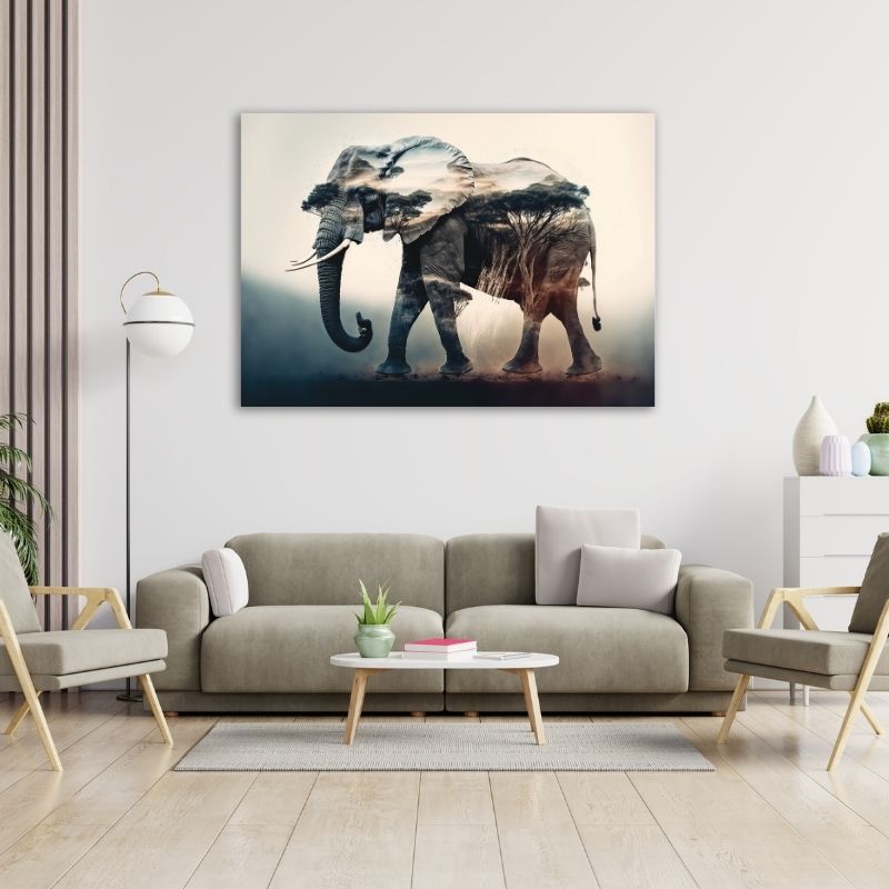 Elephant Pre-Printed Canvas