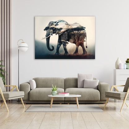 Elephant Pre-Printed Canvas