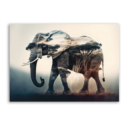 Elephant Pre-Printed Canvas