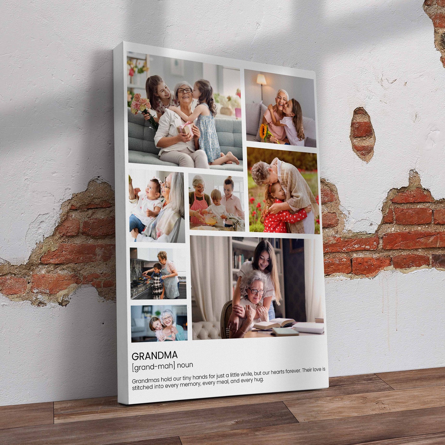 Grandmah Collage Canvas