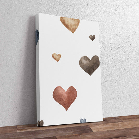 Vintage Hearts Pre-Printed Canvas