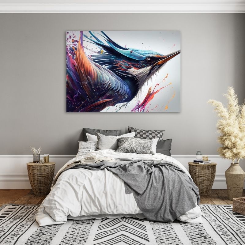 Humming Bird Pre-Printed Canvas