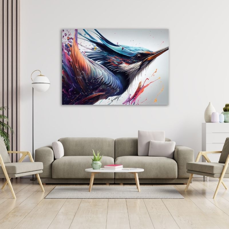 Humming Bird Pre-Printed Canvas