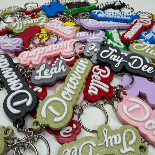 Personalised 3D Name Keychain