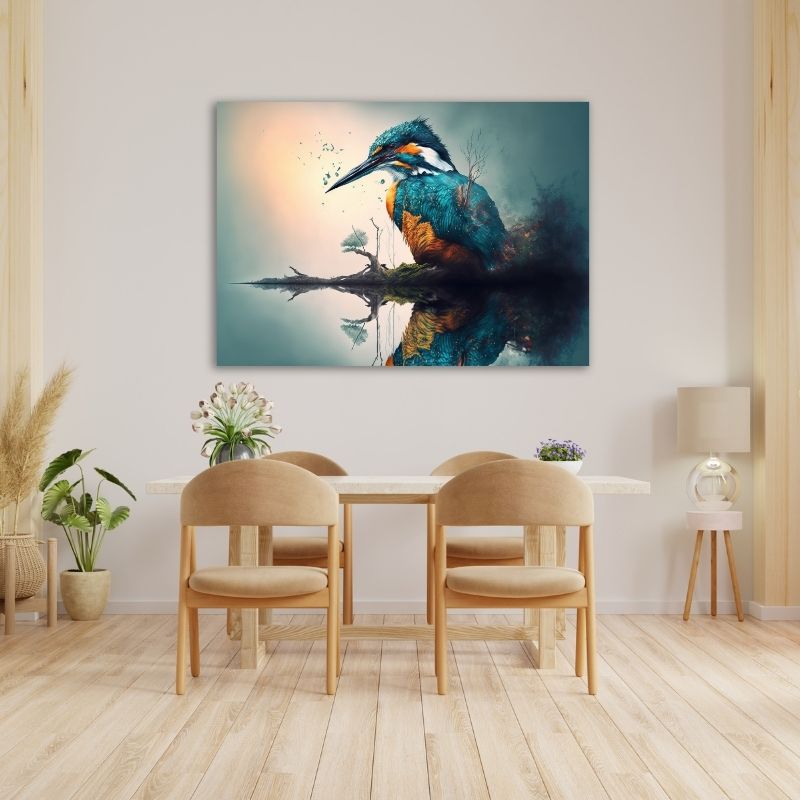 King Fisher Pre-Printed Canvas