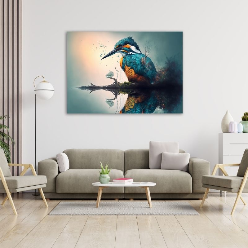 King Fisher Pre-Printed Canvas