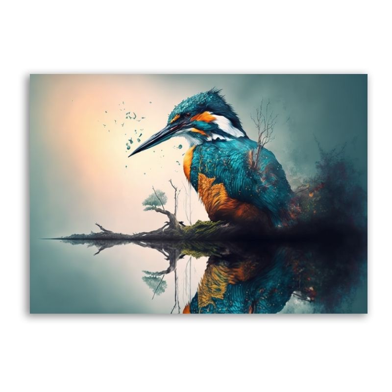 King Fisher Pre-Printed Canvas