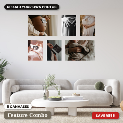 Large 6 Piece Feature Canvas Combo