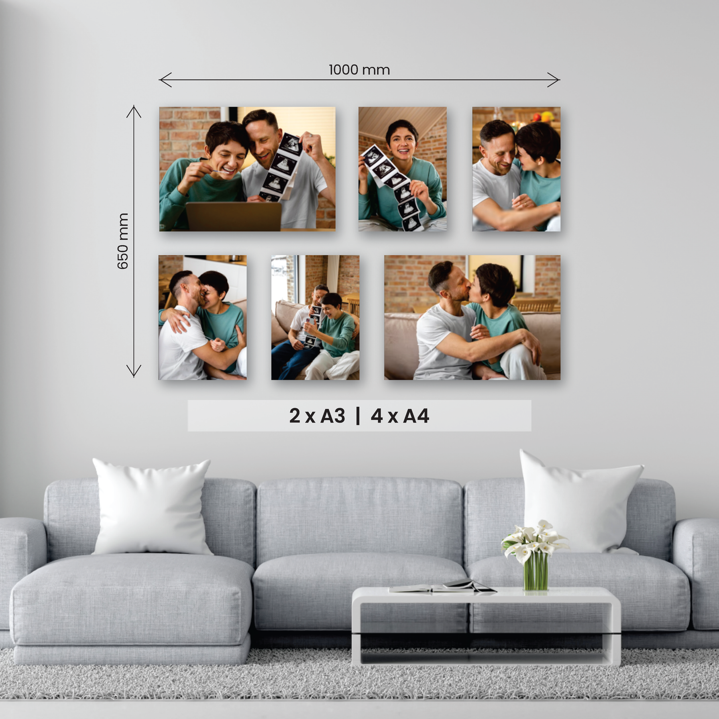 Large 6 Piece Canvas Combo