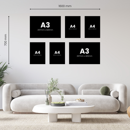 Large 6 Piece Canvas Combo