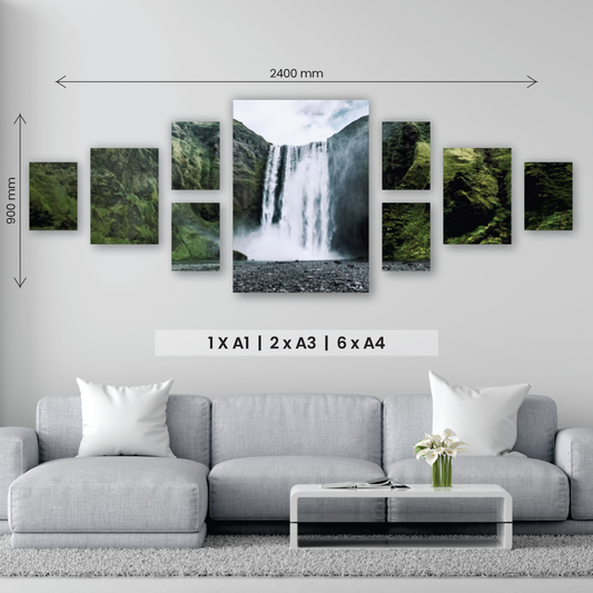 Large 9 Piece Wide Canvas Combo