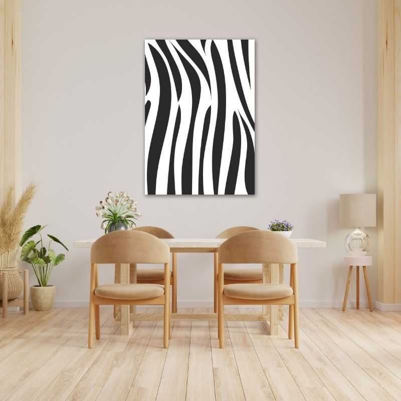 Large Zebra Stripes Pre-Printed Canvas