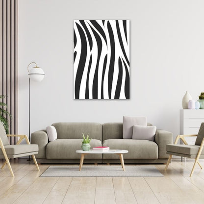 Large Zebra Stripes Pre-Printed Canvas