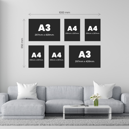 Large 6 Piece Feature Canvas Combo