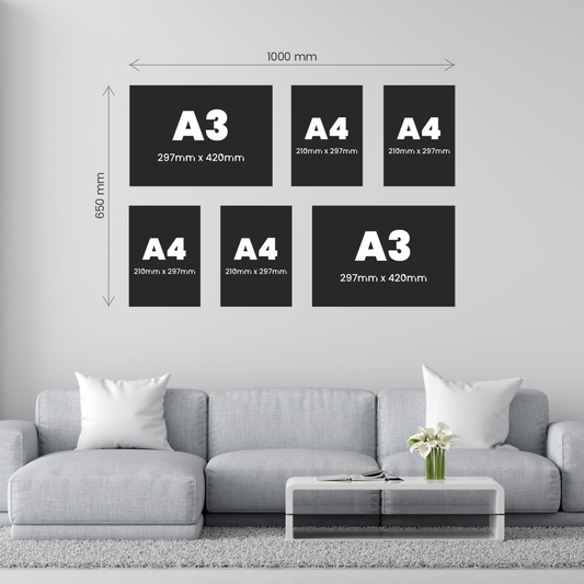 Large 6 Piece Feature Canvas Combo