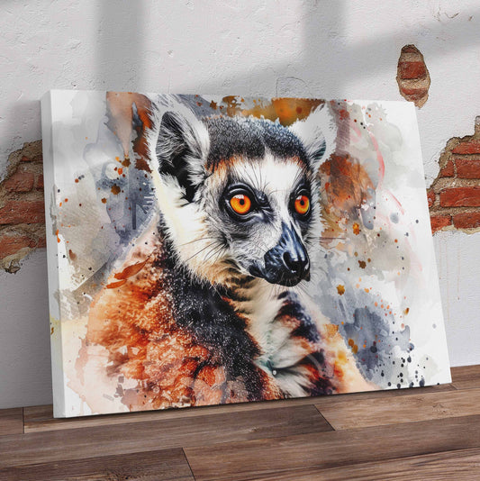 Lemur Art Pre-Printed Canvas