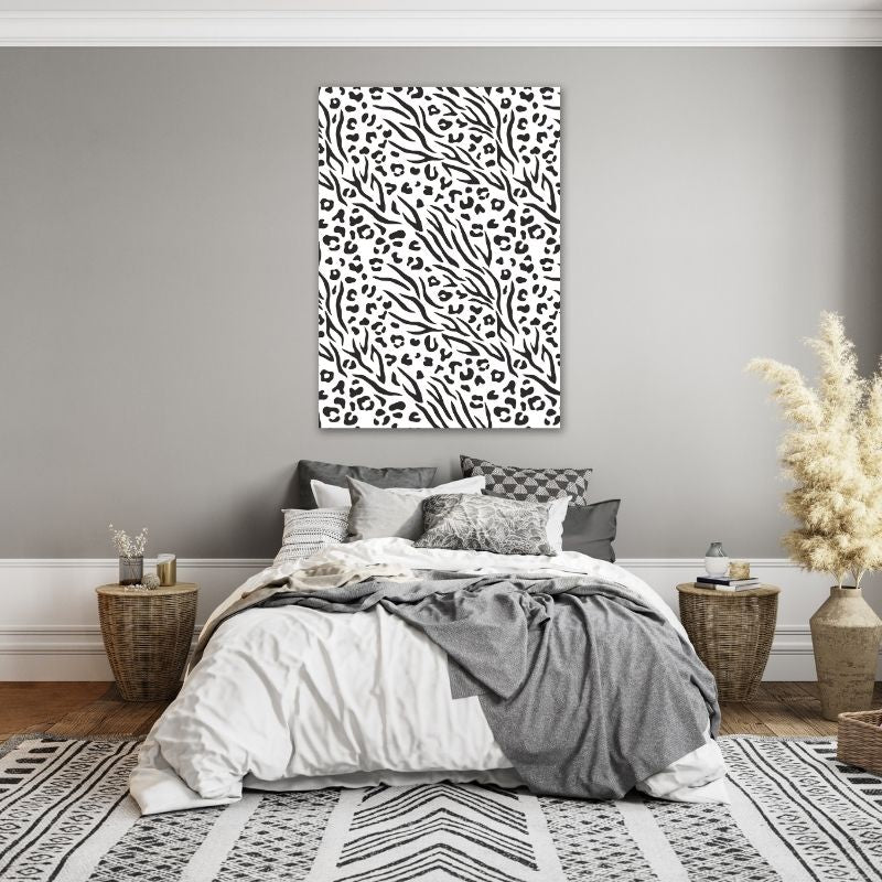 Leopard and Zebra Pre-Printed Canvas