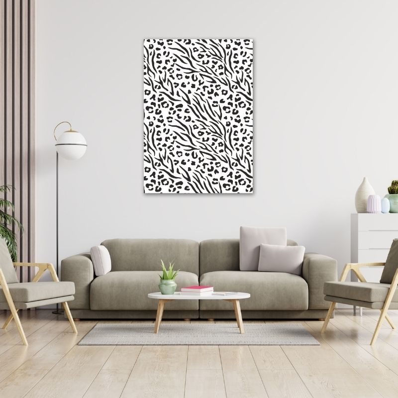 Leopard and Zebra Pre-Printed Canvas