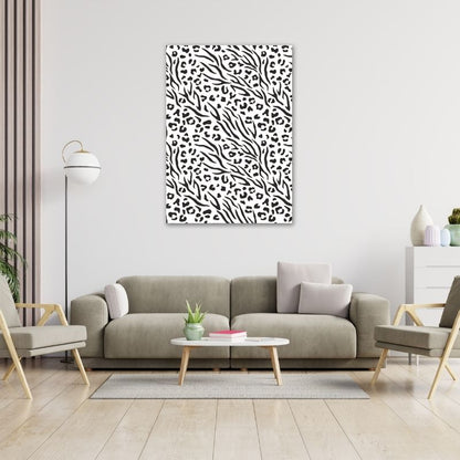 Leopard and Zebra Pre-Printed Canvas