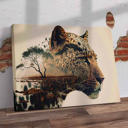 Leopard Art Pre-Printed Canvas